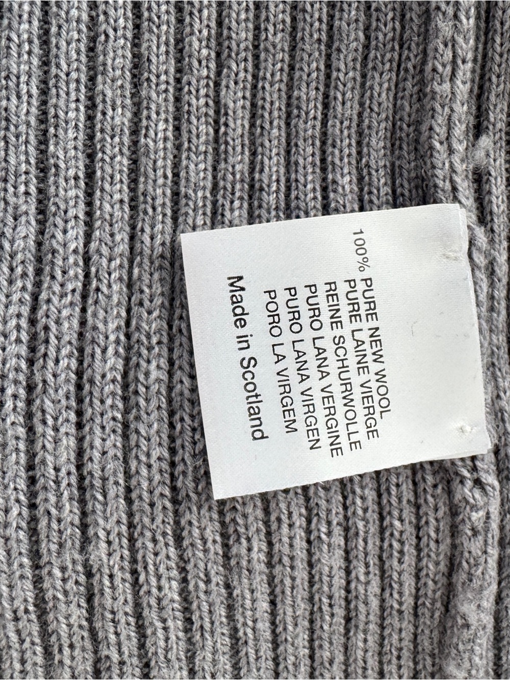 &daughter Ribbed Button-Up Collared Cardigan Sweater - Gray - Picture 4 of 5
